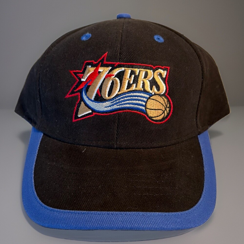 NBA Philadelphia 76ers NBA Elevation Hat Cap Black Adult OSFM